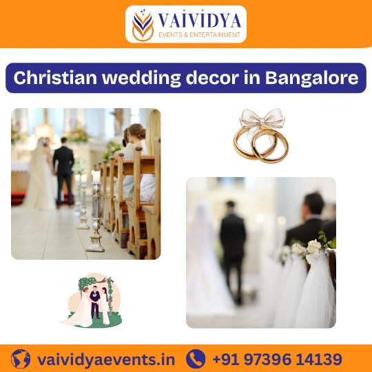 Christian wedding decor in Bangalore